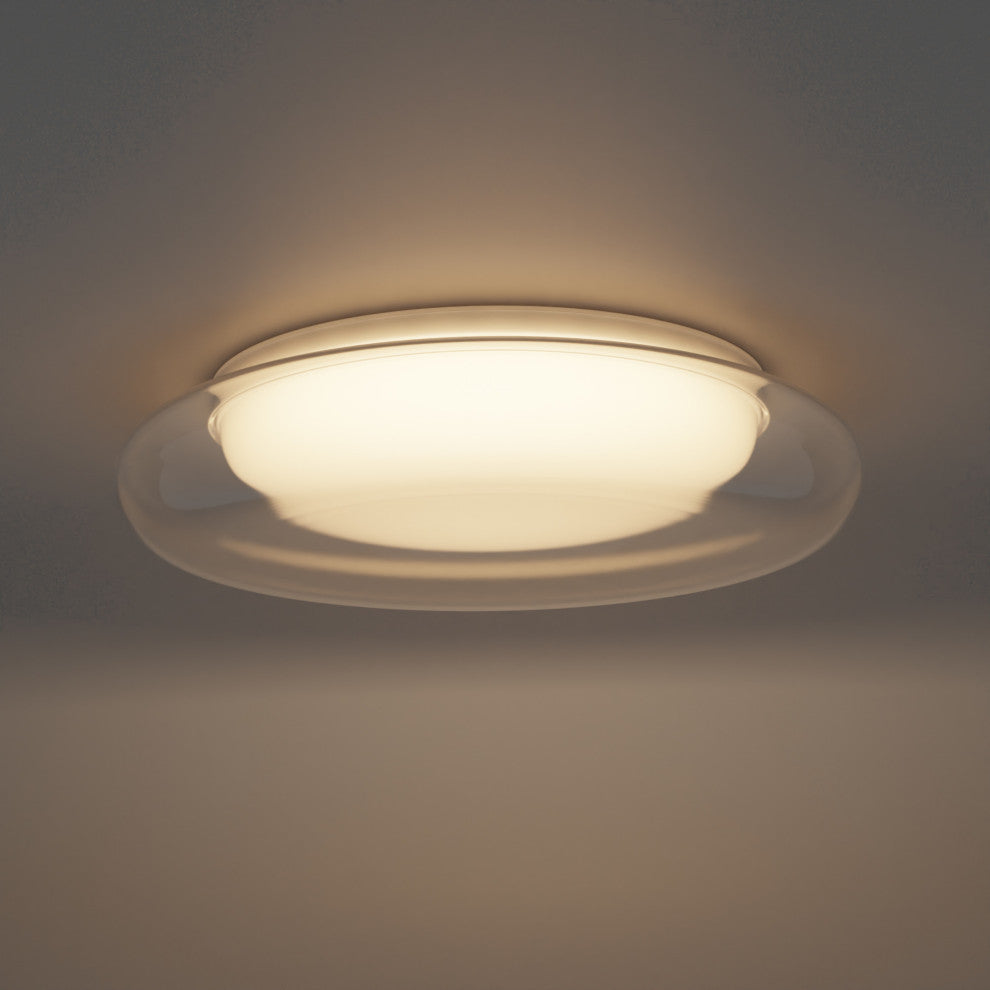 ET2 E51022-10 Bubble 18"W LED Flush Mount Ceiling Fixture - White