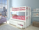 Candace White Twin over Twin Bunk Bed with Trundle