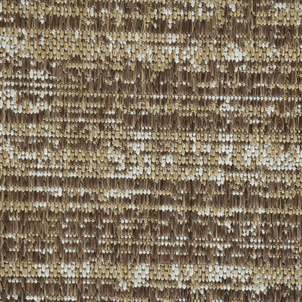 Maryland Cecil Indoor/Outdoor Area Rug, Brown, 2' x 3', Striped