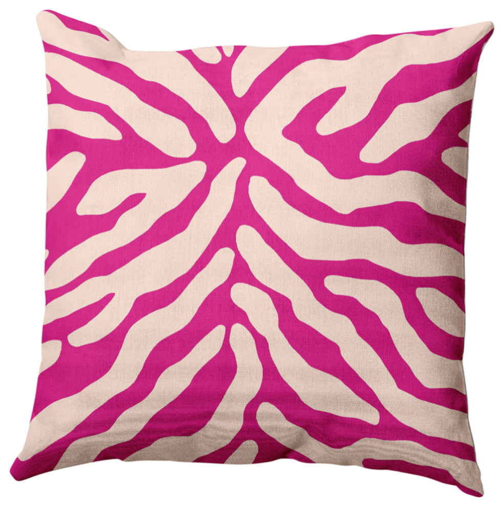 Animal Stripe Decorative Throw Pillow, Orchid, 20"x20"
