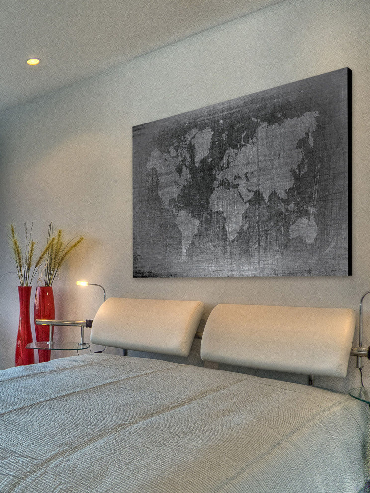 "Latitude 2" Print on Brushed Aluminum, 45"x30"