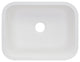 23"x18" Under Mount Roma Kitchen Sink, White