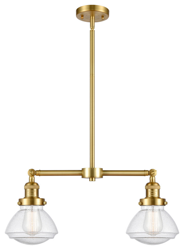 Olean Island Light, Satin Gold, Seedy