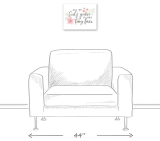 Gods Grace In One Tiny Face 14x11 Canvas Wall Art