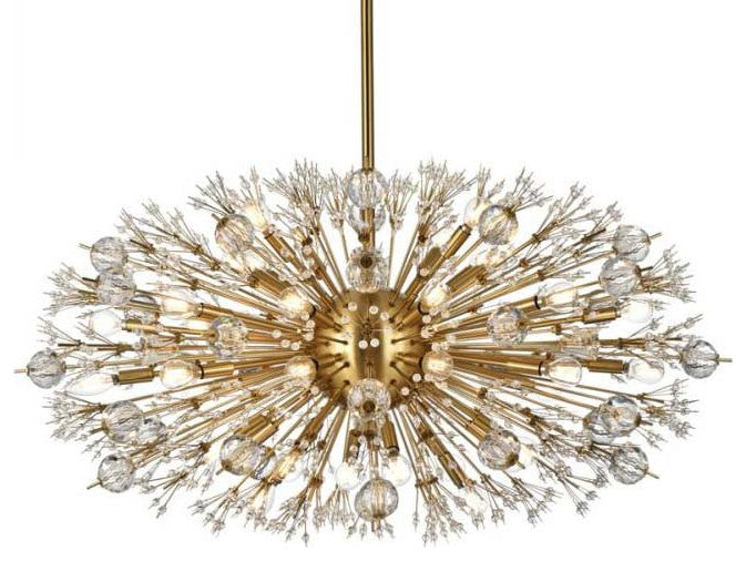 Elegant Lighting 2550D42 Vera 38 Light 42"W Pendant - Satin Gold