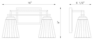 Z-LITE 2-Light Vanity, Chrome