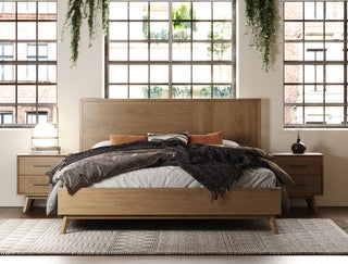Modrest Claire Walnut Bed, Eastern King