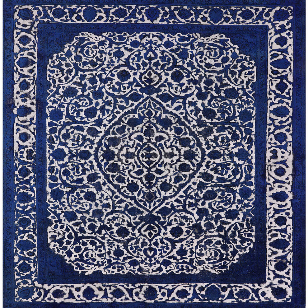 Ahgly Company Indoor Square Mid-Century Modern Area Rugs, 5' Square