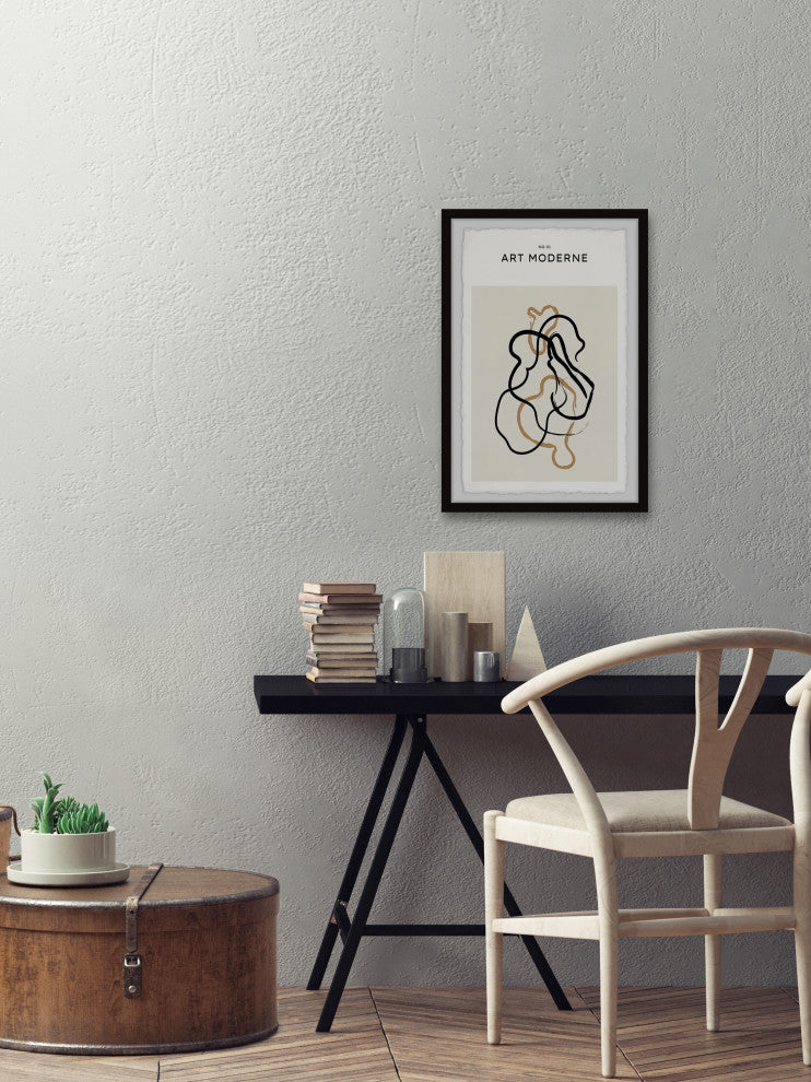 "No 01 Art Moderne" Framed Painting Print, 16x24