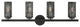 Livex Lighting Industro 4 Light Black, Brushed Nickel Large Vanity Sconce