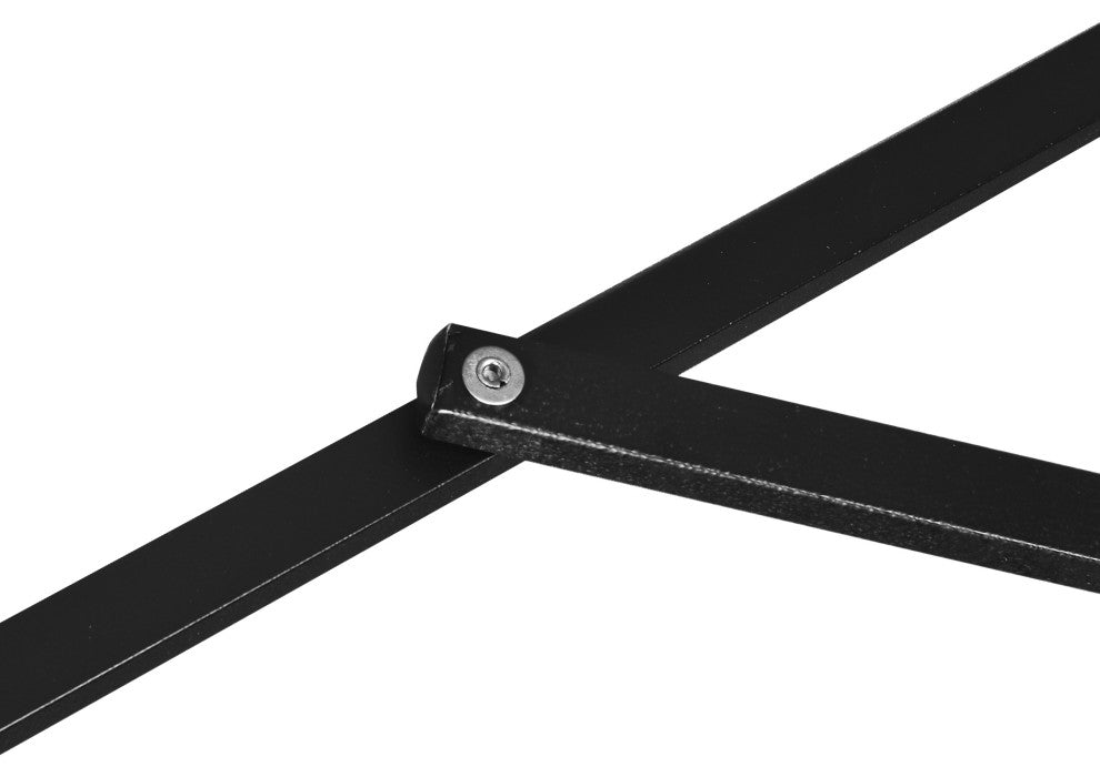 11' Aluminum Umbrella Collar Tilt Matted Black, Red