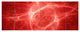 Bright Lightning on Red Sky, Floral Canvas Art Print, 70"x28", 6 Panels
