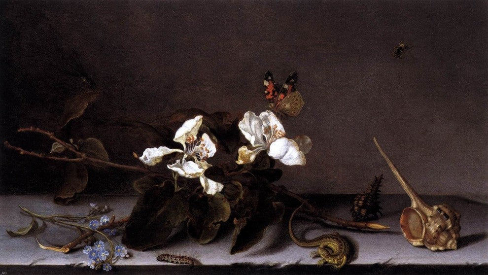 Balthasar Van der Ast Still-Life With Apple Blossoms Wall Decal