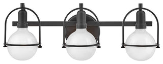 Somerset Three Light Vanity in Black