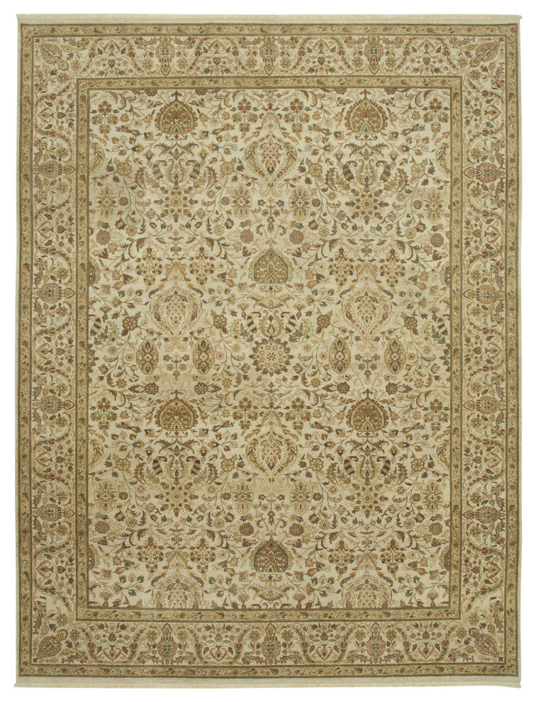 Rug N Carpet - Hand-Knotted Oriental 9' 0" x 12' 0" Decorative Oushak Area Rug