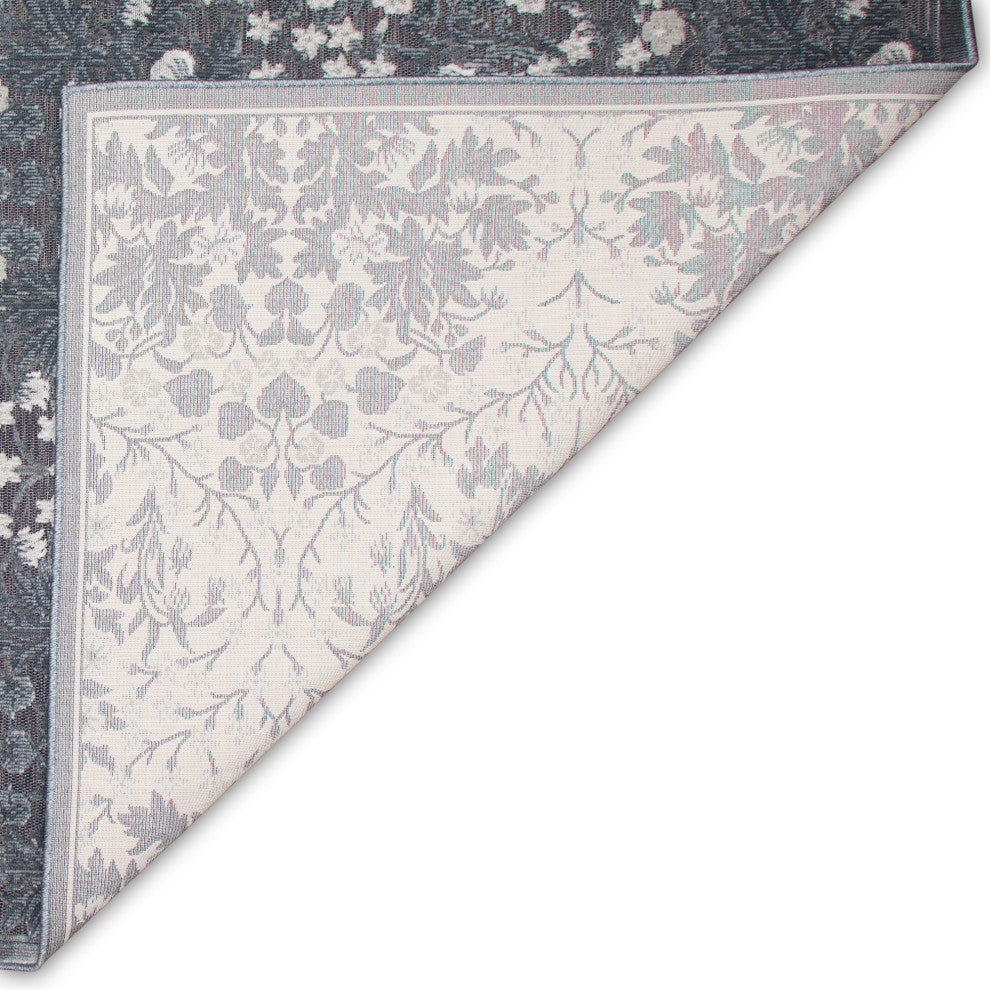Canyon Flower Patch Indoor/Outdoor Rug Carbon 2'6"x3'11"