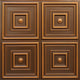Antique Gold 3D Ceiling Panels, 2'x2', 4 Sq Ft