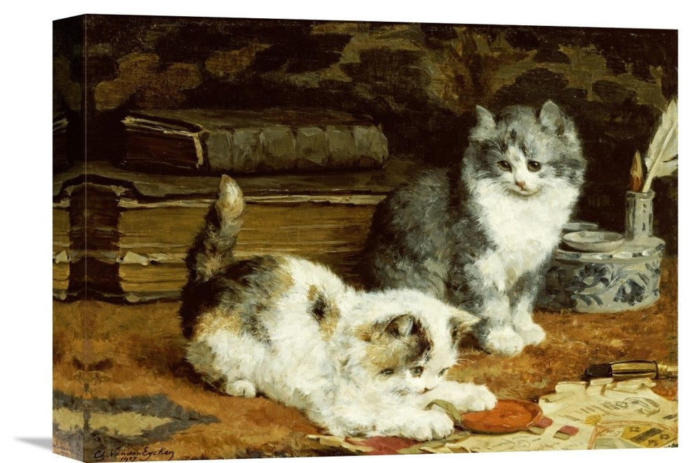 "Signed and Sealed" Stretched Canvas Giclee by Charles Van Den Eycken, 16"x12"