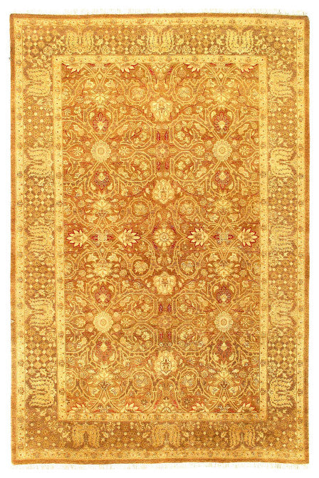 Fine Hand Knotted Pak Persian Tabriz Design 6'1''x9'3''
