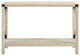 46" Urban Industrial Metal "X" Entry Table, White Oak
