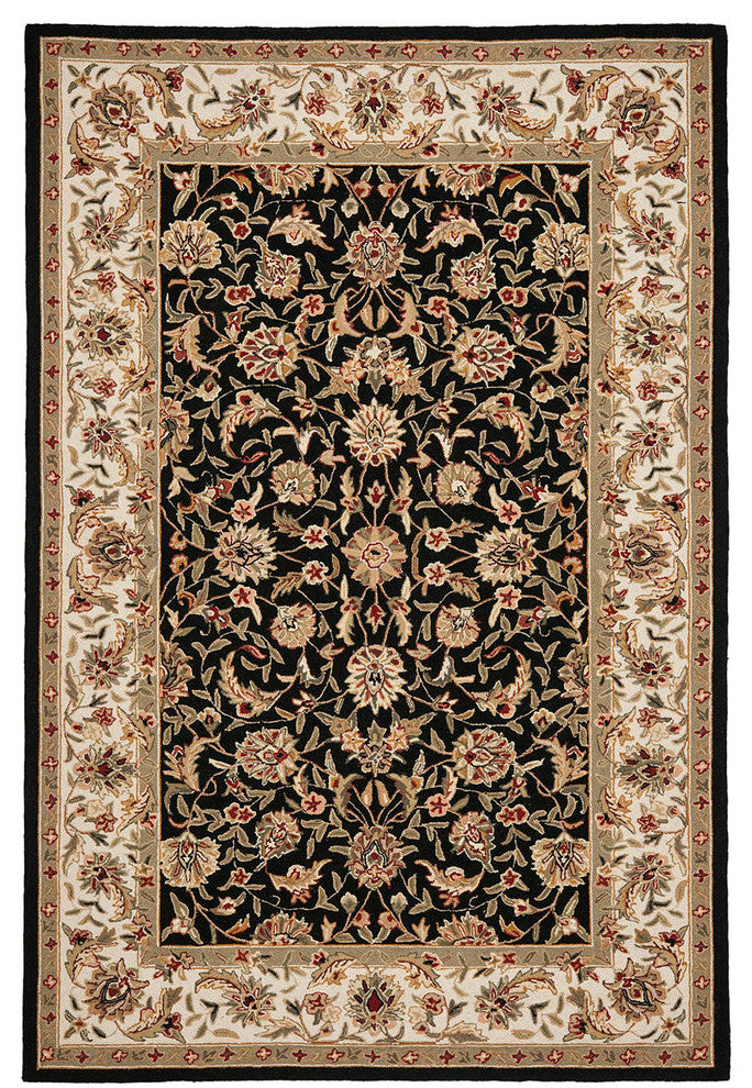 Safavieh Chelsea Hk78A Rug, Black, 3'0"x10'0" Runner