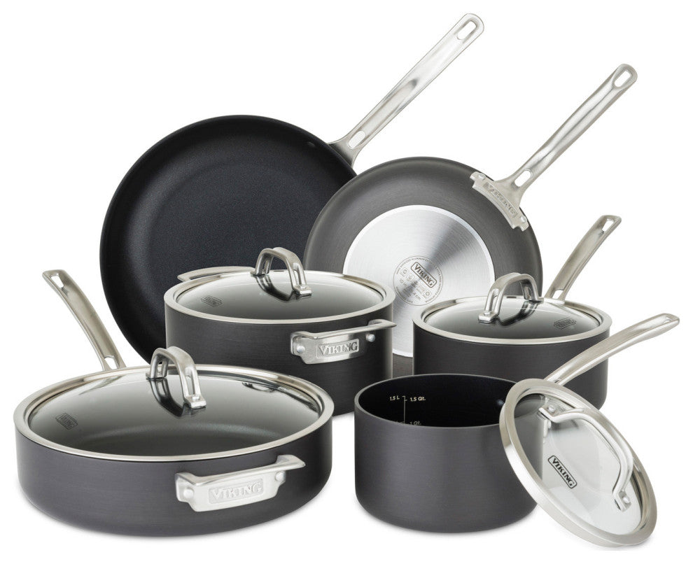 Viking Hard Anodized Nonstick 10-Piece Cookware Set