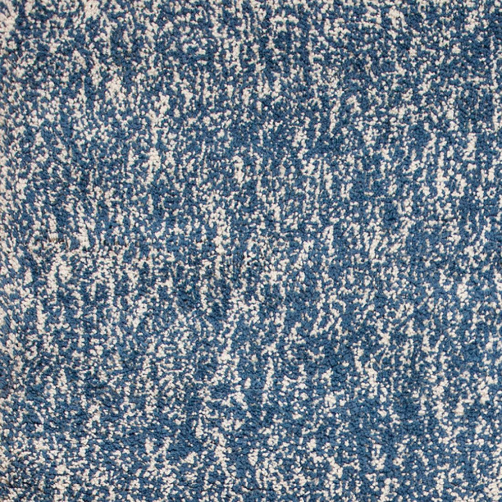 KAS Bliss 1589 Indigo/Ivory Heather Area Rug, 9' x 13'