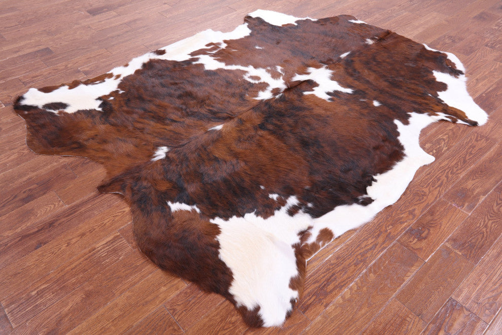 Organic Natural Hair-On Cowhide Area Rug 7' 7" X 6' 4" C1643
