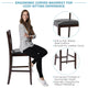 Costway 2-Pieces Bar Stools Counter Height Chairs w/ PU Leather Seat Espresso