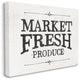 Market Fresh Produce Wood Texture Farm Word Design, 24"x30"