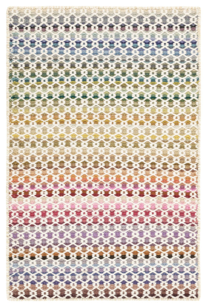 Dash & Albert Poppy Multi Handwoven Wool Rug, Multi, 2' x 3'
