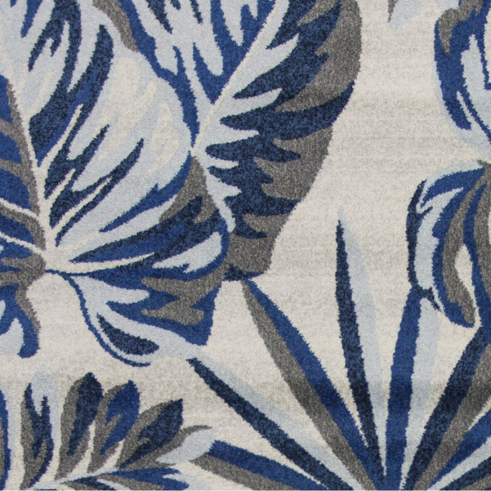 KAS Stella 6254 Gray/Blue Nassau Area Rug, 9'10"x13'2"