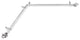 Giles 13/16 inch Corner Window Curtain Rod, Satin Nickel, 66-120"