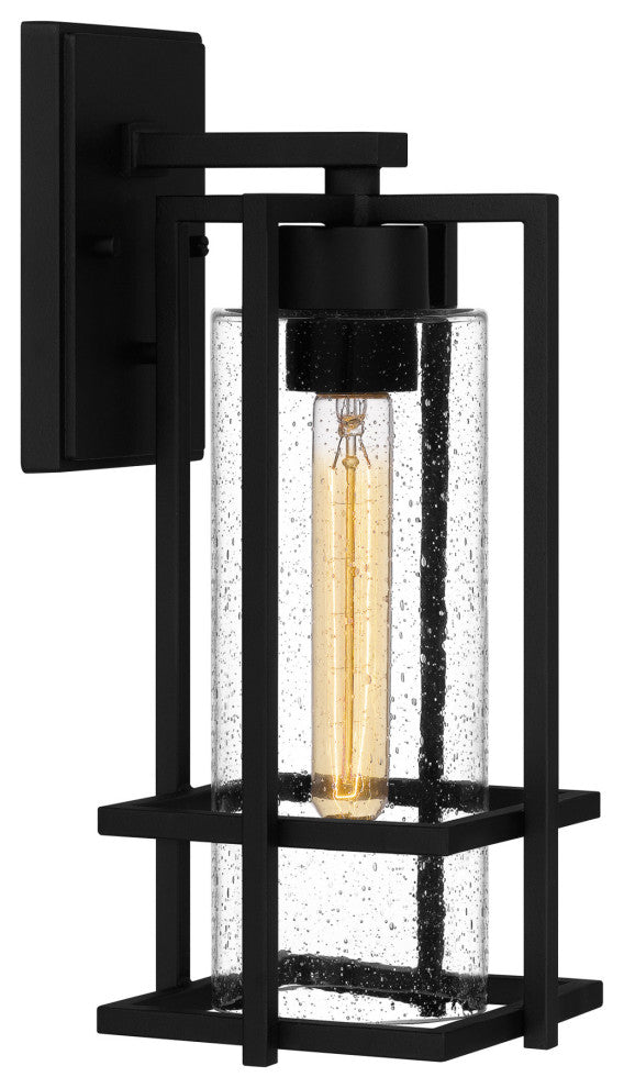 Quoizel DMN8406 Damien 15" Tall Outdoor Wall Sconce - Earth Black