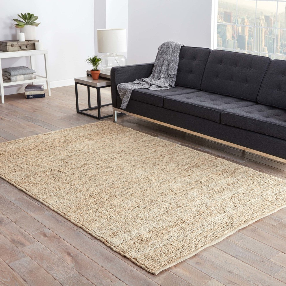Jaipur Living Havana Natural Solid Beige Area Rug, 2'x3'