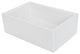 Fireclay Sink, Single Bowl Farmhouse Apron Kitchen Sink, White, 30"