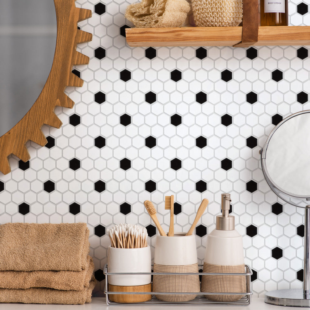 Madison 1" Hex Porcelain Floor and Wall Tile, Case