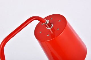 Leroy 1-Light Table Lamp in Red