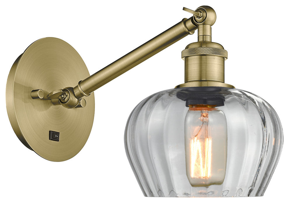 Innovations 317-1W-AB-G92-LED 1-Light Sconce, Antique Brass