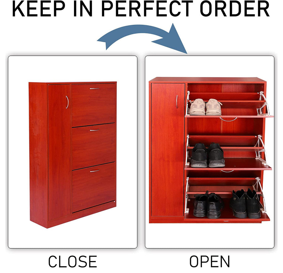 Tiers Modern Shoe Storage Cabinet for Entryway