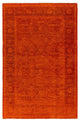 Overdyed One-of-a-Kind Hand-Knotted Area Rug Orange, 4' 0" x 6' 3"