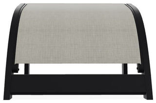 Adirondack Sling Outdoor Ottoman, Ella/Black