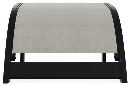 Adirondack Sling Outdoor Ottoman, Ella/Black
