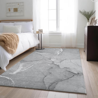 Premium Machine Washable Mayfield AMF510 Gray 2'6" x 3'10" Rug