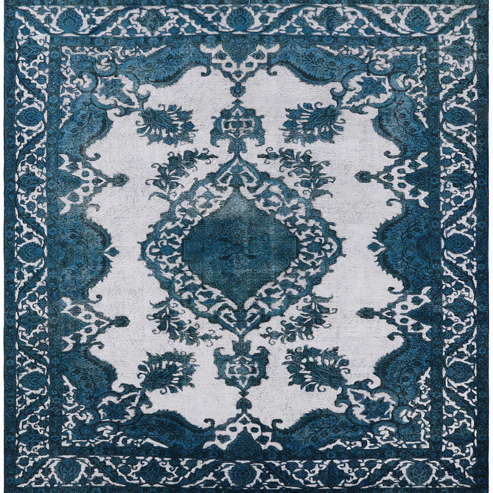 Ahgly Company Indoor Square Mid-Century Modern Area Rugs, 5' Square