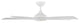 Mykonos 60" Indoor/Outdoor Smart Ceiling Fan, Matte White, 3000K Light