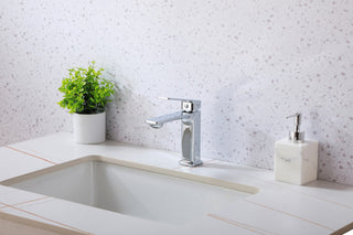 Elegant Lighting FAV-1004 Lena 1.5 GPM 1 Hole Bathroom Faucet - Matte Black