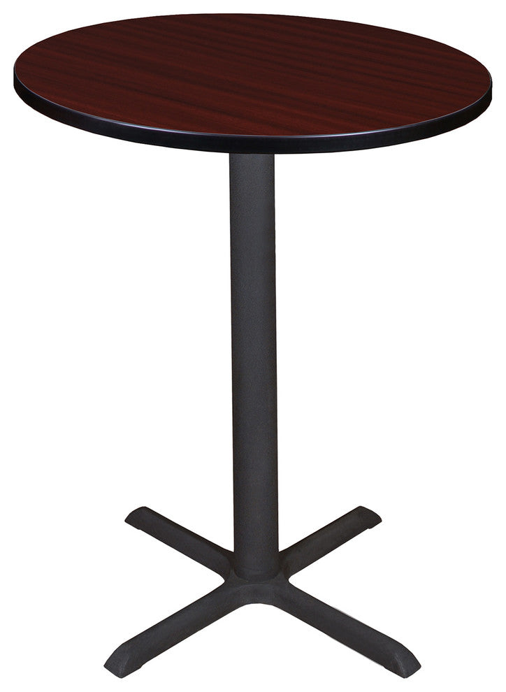 Cain 30" Round Cafe Table, Mahogany