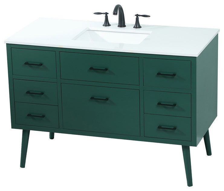 Home Living 48" Bathroom Vanity, Green