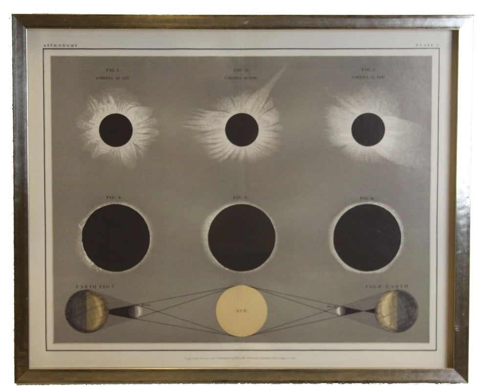 Rectangular Sun And Moon Print